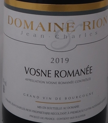 VOSNE ROMANÉE 2019